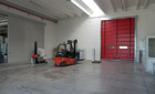 Lato interno capannone industriale Lato interno capannone industriale realizzato dall'architetto Barutta ad Oderzo