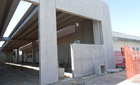Struttura esterna lato capannone industriale Struttura esterna lato capannone industriale realizzato dall'architetto Barutta ad Oderzo
