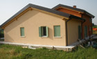 Abitazione in legno. Cantiere Abitazione in legno. Cantiere realizzato dall'architetto Barutta