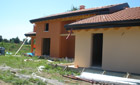 Abitazione in legno. Costruzione lato Abitazione in legno.Costruzione lato realizzata dall'architetto Barutta
