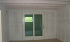 Abitazione in legno.Parete Abitazione in legno. Parete realizzata dall'architetto Barutta