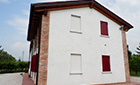 Ricostruzione casa rurale. Facciata laterale Ricostruzione casa rurale. Facciata laterale realizzata dall'architetto Barutta	